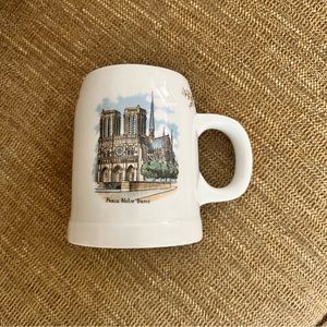 Vintage Limoges mug Notre Dame Paris painted in Lovely condition high qu…
